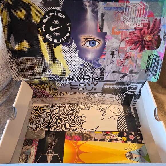 Men's Size 14 - Nike Kyrie 4 Low TB Black White Black (DM5041-001) - Picture 8 of 11